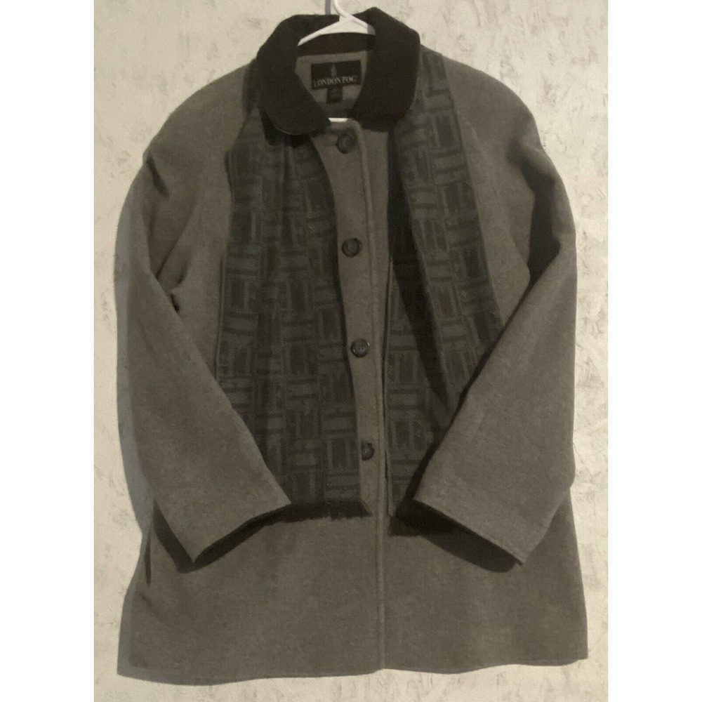 London Fog peacoat with scarf-Petite Women’s - Size 12P